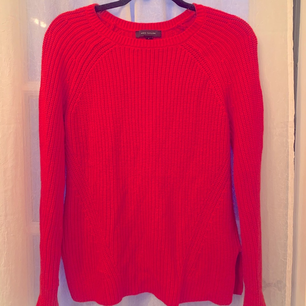 Red Ann Taylor Sweater Small
